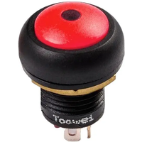 12mm Self-locking Latching mechanical switch 2.4V 6V 12V 24V Dot Led Electric Start 12mm Waterproof Switch