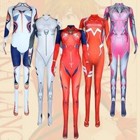 Anime DVA Daji Zero Two02 Watch Kiana Ayanami Rei Cosplay Evangelion Bodysuits Asuka Tights Jumpsuit Women Cosplay Costume