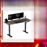 Vinsetto Height Adjustable Electric Standing Desk with 4 Memory Preset Black