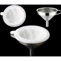 1pc Stainless Steel Funnel Filter Screen Food Grade PP Nylon Mesh Soybean Milk Boiling Water Oil Filter
