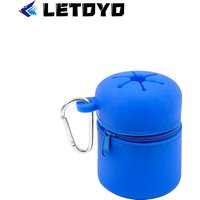 LETOYO 53g Portable Silicone Trash Storage Bag Silicone Organizer Fishing Accessories Outdoor Camping Tools Fishing Tackle