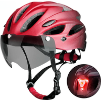 AliExpress X-TIGER Adult Bike Helmet with LED Rear Light Dual Mode Goggle Cycling Helmet Fit 58-62cm Lightweight Breathable Bicycle Helmets