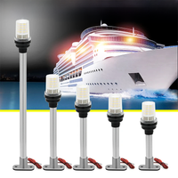 Navigation Light Waterproof Boat LED Light Yacht Marine Fold Down Navigation Anchor Light 12V Sailing Signal Light 360 Degre