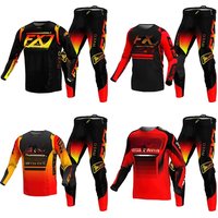 AliExpress NEW 2025 FXJ black enduro motocross gear set mx jersey pants green motorbike clothing mtb carracing suit Off Road equipment