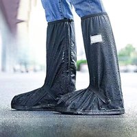AliExpress NONE Rain Boot Shoe Cover Black Waterproof with Reflector High Top Clear Shoes Dust Covers for Motorcycle Bike Rain Cover Men Women