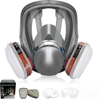 6800 Anti-Fog Gas Mask, Industrial Paint, Spray, Vaccination, Safety, Work, Dust Filter, Full Face Protection with Formaldehyde