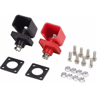 1Pair 100A-200A High Current Energy Storage Battery Terminals Connector Terminal Block Set Electrical Electrician Appliance Part