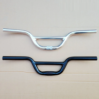 AliExpress NONE BMX Kids Bike Handlebar 22.2mm 540mm Aluminum Alloy Children Bicycle Swallow-shaped Handlebar Silver Black