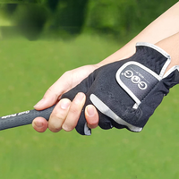 AliExpress GVOVLVF Golf Gloves Black can wear on left and right hand 1 pc fabric lycra soft breathable Professional gloves Drive Cycling Outdoor