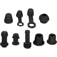 10Set Motorcycle Scooter Brake Upper Lower Pump Caliper Shock Absorber Sleeve Rubber Disc Brake Pump Waterproof Cap Dust Cover