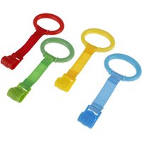 4pcs Baby Cot Rings Walking Assistant Rings Baby Crib Pull Rings for Walking Training Baby Stand up Ring Protection Ergonomic