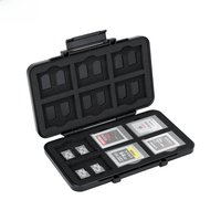 JJC 12 Slots XQD Cfexpress Type B Card Holder for Nikon Z8 Z9 Z6III Z6 II Z7 II D850 D500 D5 D6 24 Slots MicroSD Cards Storage