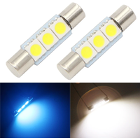 10pcs C5W T6 Festoon 28mm 31mm Led Bulb C10W LED 5050 SMD Car Interior Dome Reading Lights T-Shape 6000K White Signal Lamp 12V