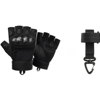 AliExpress NONE 2 pcs Half Finger Men's Gloves Outdoor Tactical Gloves Sports Shooting Hunting Airsoft Motorcycle Cycling Gloves
