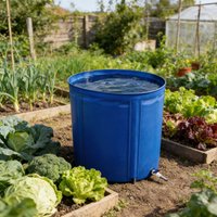 100L Fish Pool Thickened Canvas Round Foldable Frame Waterproof Fabric Fishing Pond Change Water Bucket Rain Barrel Water Tank