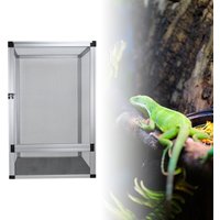 Reptile Terrarium Pet Enclosure Front Door Dismantling Reptile Cage Interaction Tank for Snake Gecko Chameleons Bearded Dragons