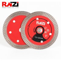 Raizi 75/85mm Turbo Diamond Cutting Blade Mesh Thin Cutting Disc Blade For Porcelain Ceramic Tile Diamond Saw Blade