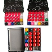 22 Pcs/Set Mini Billiard Pool Balls Kids Gift Funny Game 25-38mm Small Pool Ball for Snooker Playroom Leisure Sports Home