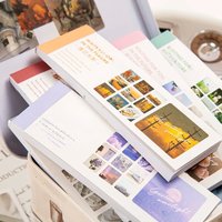 Journamm 90pcs Ins Stickers Washi Sticker Scrapbooking Junk Journal Supplies Creative Stationery DIY Deco Sticker Book 30 Sheets