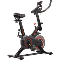 AliExpress GerTong Black Exercise Bike Ultra-quiet with Heart Rate Monitor – 120kg Capacity, Infinite Resistance, Home Fitness Cycle