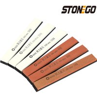 STONEGO Schleifstein aus Aluminiumoxid, Messerschärfer, fester Schleifstein, Wasser-Schleifstein, Körnung 180, 400, 800, 1500, 2000, 3000