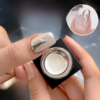AS 5ml Silver Metallic Painting Liner Gel Polish Super Bright Mirror Gel Nail Polish Semi Permanent Lines French Nail