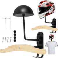 AliExpress NONE New Motorcycle Helmet Rack 180° Rotation Wall Mounted Helmet Storage Holder Alloy Helmet Hanger Stand Hook for Bicycle Helmets