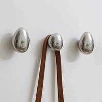 1pcs Ceramic Solid Ceramics Wall Mounted Coat Hooks Colorful Clothes Hangers with screws Cabinet Knobs Cute Raindrop Wardrobe