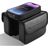 AliExpress West Biking WEST BIKING Waterproof Bicycle Front Frame Bag Double Pouch & 7.2 Inch Phone Touch Screen Bag Cycling Travel MTB Top Tube Bag