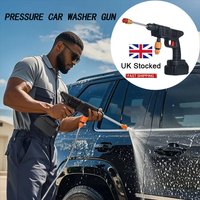 21V Water Gun Spray Cleaner Car Washer 30BAR Cordless Handheld High Pressure Cleaning Machine with Battery Portable Power Washer for Car/Fence/Floor/Garden Cleaning and Watering