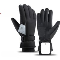 AliExpress NEWBOLER Men Winter Waterproof Cycling Gloves Outdoor Sports Running Motorcycle Ski Touch Screen Fleece Gloves Non-slip Warm Full Fingers