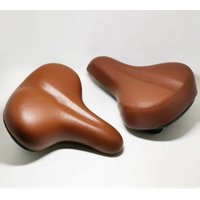 AliExpress G183 Retro Vintage Leather Bicycle Saddle Seat Custion Road MTB Sport Saddle Brown Cycling Saddle Bike Seat 27*21CM