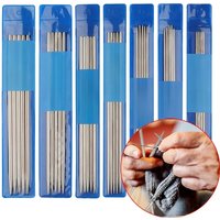 5PCS Double Pointed Knitting Needles Double Ended Stainless Steel Needles Straight Knitting Needles Pins Craft Knitting Beginner