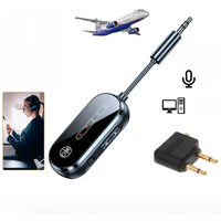 Bluetooth 5.4 Receiver Transmitter Low Latency 3.5mm AUX Jack Wireless Audio Adapter For TV Airplane Car Speaker PC Headphones