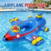 1PC Inflatable Pool Float Swimming Float Boat with Steering Wheel Horn Inflatable Ride Summer Pool Swim Ring Beach Supplies