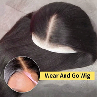 300 Density 13x4 13x6 Transparent Bone Straight Lace Front Human Hair Wigs Brazilian Frontal Wigs 5x5 Glueless Wig For Women