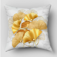 1pc Ginkgo Leaves Printed Pillowcase Soft and Cozy Pillow Cover 45X45cm One Sides