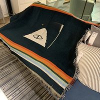 American outdoor decorative blanket sofa towel with tassel outdoor blanket, picnic camping bed multi-functional blanket
