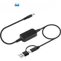 USB Type C To DC Boost Cable 5V Power Supply to 9V/12V Device USB Step-up Converter Cable Wifi Router Modem Fan Speaker