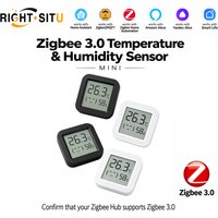 Zigbee 3.0 Temperature Humidity Sensor APP Remote Control Thermometer via Tuya Smart Life For Smart Home Work With Yandex Z2mQTT
