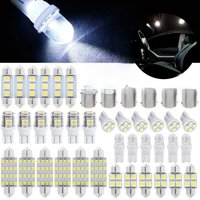42PCS Xenon White Interior Light Bulbs 12V Reading Lamp Car Interior Light Festoon Reading Car Interior Bulb T10 6000K