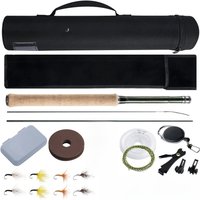 Goture Fly Fishing Rod Combo Tenkara 12FT Classical Portable Ultralight IM8 Carbon Fiber Trout Rod Pod Line Lure Fly Fishing Set
