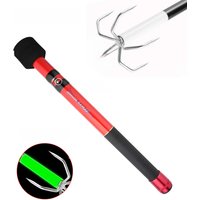 Squid Gaff Stainless Steel Five Hooks Corrosion Preventive Retractable Squid Hook Fishing Overall Length 3.9m