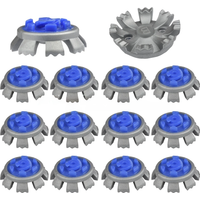 14pcs Golf Spikes Anti Slip TPR Replacement Screw Studs Shoes Turn Pins Fast Twist Ultra Thin SLIM-LOK SYSTEM Golf Shoes Spikes