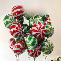 10pcs 18inch Lollipop Candy Foil Helium Balloons Colorful Windmill Wedding Birthday Party Christmas Decoration Kids Toys Supplie
