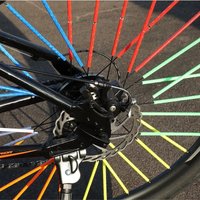 AliExpress NONE A Packet of Bicycle Riding Wheel Reflective Spokes Steel Ring Refit ABS Decoration Outdoor Sport Warning Strip Cycling Equipment
