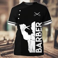 Barber Man T Shirt Haircut Tool Print T-Shirt Men Summer Tops Short Sleeve Tee Fashion Designer T Shirt Crew Neck Men's T-Shirts