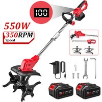 Elektrischer Bodenfräser, Kultivator, 550 W, elektrischer Gartenfräser, Bodenlockerer, Gartengerät für Makita 21-V-Akku.