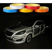 AliExpress Car Reflective Stickers Motorcycle Bicycle Reflector Safety Warning Rim Decal Tape Car Accessories 5 Colors Car Decoration