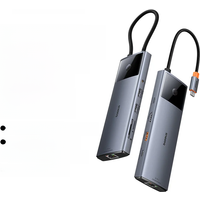 Baseus Metal Gleam Series II 10-in-1 USB HUB Space Grey USB-C HDMI USB-A USB-C USB-A